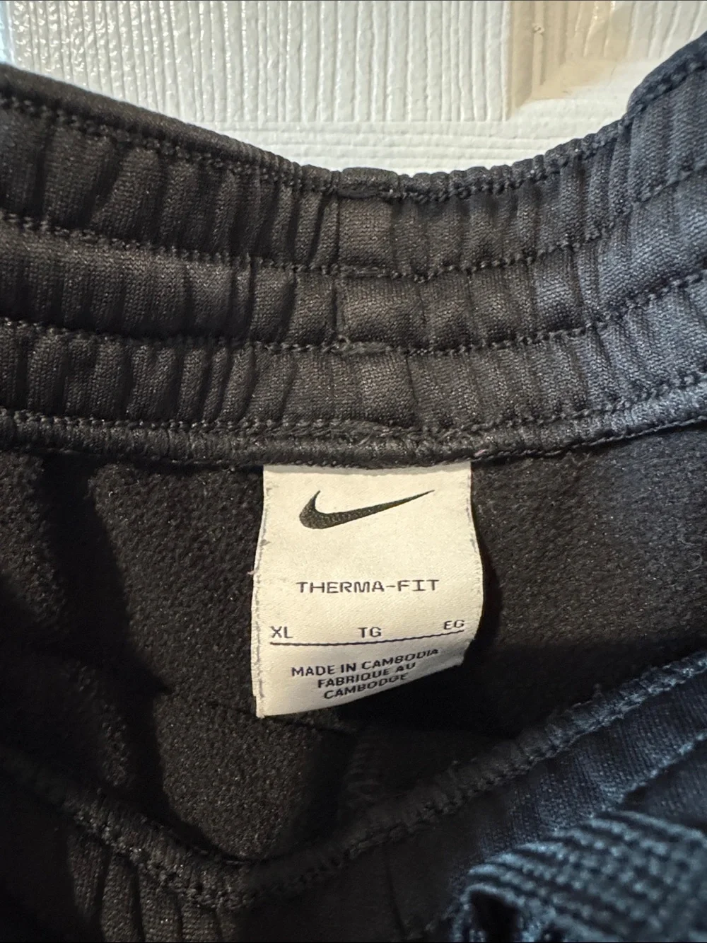 Nike Kids Black Jogger Sweatpants with Silver Swoosh